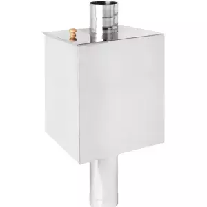 Бак на трубе 55л Ø115 (Прямоуг) 3/4" (AISI 439) МП