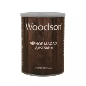 Чёрное масло для защиты древесины Woodson (баня), 2,4л