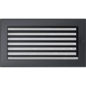 Решетка KRATKI Графит с задвижкой (17*30) 30GX