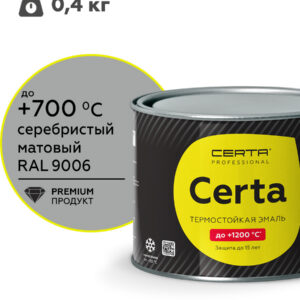Краска термостойкая (до 700°С; 0,5 кг) ПАТИНА Серебро, Церта (Certa)
