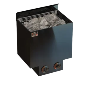 Электрическая печь SAWO NORDEX NRN-45NB-BL-Z-C (4,5 кВт, черная, внутри оцинковка, снаружи нержавейка, встроенный пульт)