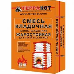 Смесь кладочная глино-шамотная, жаростойкая "Терракот", 5 кг